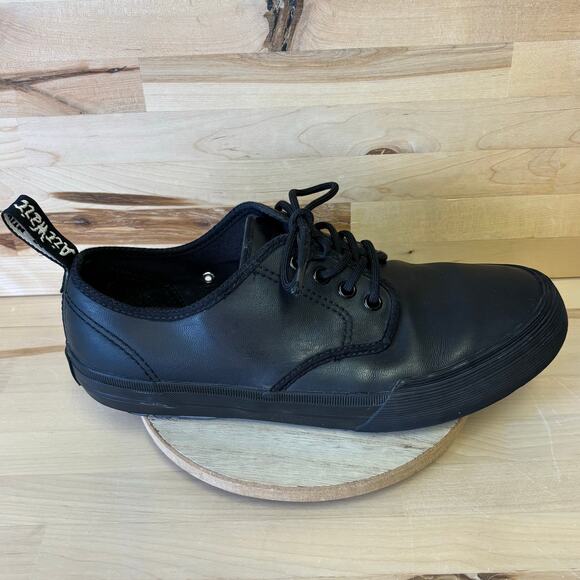 Dr. Marten’s AIR WARE  Pressler Black Leather Low Tops M7 W9 - Picture 1 of 10